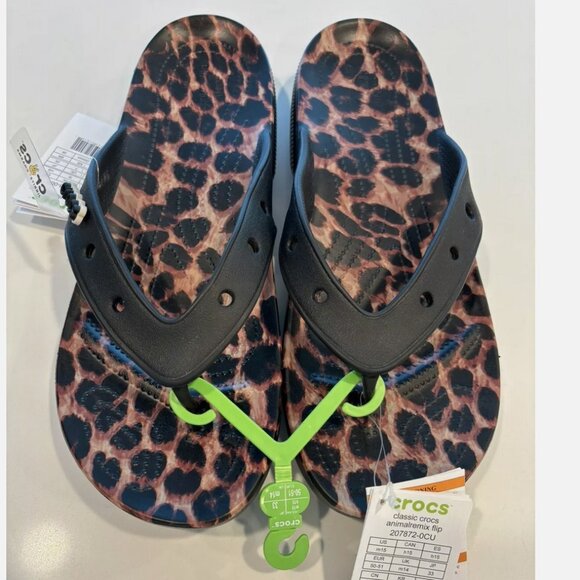 Crocs Classic Animal Remix Iconic Comfort Flip Flops main image 4